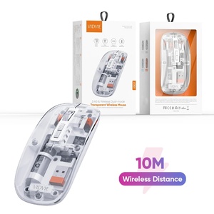 VIDVIE trong suốt từ bìa 2.4G không dây chế độ kép có thể sạc lại Chuột raton inalambrico miễn phí chuột cho máy tính của bạn - Product Image 1