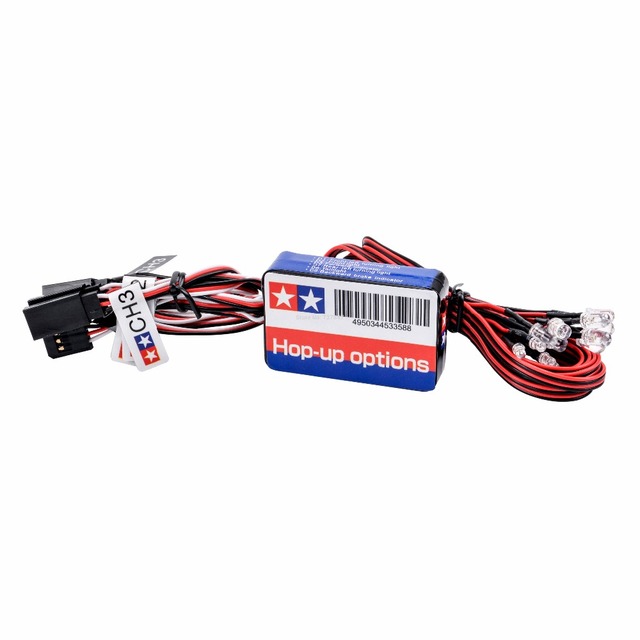 Simulation Flash Light 12 LED Lighting Kit Steering Brake for 1/10 Scale Models RC Car Yokomo Tamiya HSP HPI AXIAL RC4WD