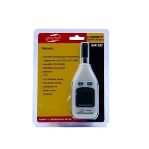 مقياس رطوبة أسود رقمي للاستخدام المنزلي في الأماكن المغلقة في الهواء الطلق GM1360 GM1360A GM1361 GM1361 + GM1362 ABS OEM ODM - Product Image 2