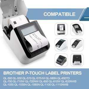 Brother-Impresora térmica de etiquetas DK2205, rollo en blanco, códigos de barras - Product Image 3