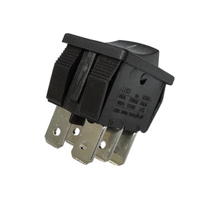 Dpdt tiêu chuẩn thuyền loại đen 6 pin 21*15 mét <span class=keywords><strong>2</strong></span> vị trí Rocker chuyển AC 6/8A 250V trên công tắc nguồn - Product Image 2