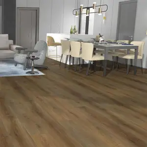 OEM ODM, Planche de vinyle à grain de pierre bon marché, entièrement étanche, style européen, revêtement de sol SPC Iterlocking 4mm 5mm 6mm 7mm