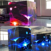 Gebogene Outdoor P2.976 P3.9 P4.81 Miet-LED-Displaywand mit Aluminiumgehäuse für Konzertbühnen-Hintergrund