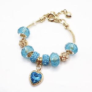Ciondoli <span class=keywords><strong>Pandora</strong></span> per Gioielli alla Moda, Charms in Lega di Zinco Smaltati, Perline a Cuore per Braccialetti Fai-da-Te da Donna - Product Image 4