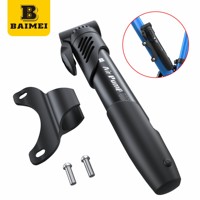 Pompe à vélo miniature Baimei, haute pression, portable, mini pompe à air manuelle pour VTT, gonfleur de pneus de vélo, accessoires de vélo