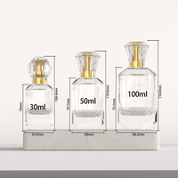 Flacon pulvérisateur de parfum en verre 30ml 50ml 100ml avec emballage boîte, sérigraphie, pompe pulvérisatrice, compatible diffuseur à bâtonnets