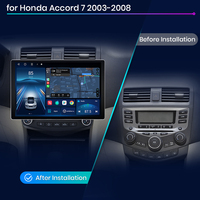 Radio para Auto Junsun X7 MAX para Honda Accord 7, Pantalla HD 2K, CarPlay Inalámbrico, para Honda Accord 7 2003-2008, Autoradio Multimedia