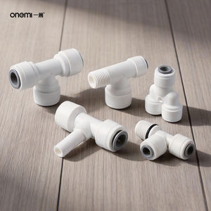 وصلات توصيل سريعة على شكل حرف T مقاس 1/4 بوصة من المصنع مباشرة، موصل ثلاثي الاتجاهات لتنقية المياه بالتناضح العكسي وآلات القهوة والثلاجات - Product Image 1