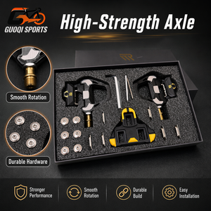 <span class=keywords><strong>Pedales</strong></span> Autoblocantes de Fibra de Carbono con 3 Rodamientos para Bicicletas de Carretera y Ciclismo de Larga Distancia, con Transferencia de Potencia Eficiente - Product Image 2