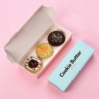Boîte d'emballage personnalisée en gros pour biscuits, gâteaux et brownies, avec logo, en matériaux recyclés et papier couché, pour aliments et snacks