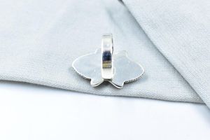 Handmade Purple Dahlia Turquoise Sterling Silver Adjustable Cactus <b>Ring</b> Unique <b>Statement</b> Jewelry <b>For</b> <b>Women</b> - Product Image 4