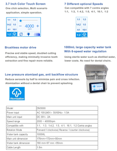 Micromoteur dentaire électrique sans balais avec alimentation en eau, pièce à main LED dentaire, fourni par l'usine - Product Image 4