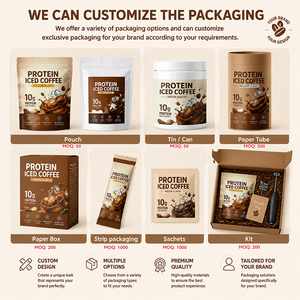 Boisson de récupération après l'entraînement au goût caramel, à base de protéines instantanées de qualité supérieure, de peptides de collagène, d'huile MCT et de prébiotiques - Product Image 3