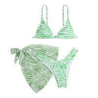 Ensemble de bikini sexy micro 3 pièces, nouveau maillot de bain pour femmes, ensemble de bikinis push-up, string, maillot de bain, vêtements de plage pour femmes