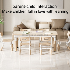 Tavolo e Sedie per Asilo VSUCH, Set di Mobili in Plastica per Bambini, Scrivania per Studio e Disegno, Arredamento per Cameretta - Product Image 6