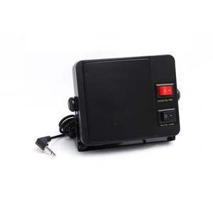 Haut-parleur externe pour radios bidirectionnelles, mini-haut-parleur compact 11W avec filtre anti-bruit et interrupteur de silencieux, prise jack 3,5 mm et 1/4 pouce, câble de 180 cm - Product Image 1