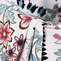 100% coton écologique 8oz 10oz 12oz toile tissée teinture réactive impression toile épaisse tissu pour la décoration de la maison
