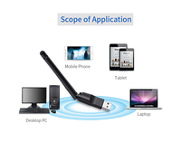 Receptor Dongle 150Mbps Usb2.0 Adaptador inalámbrico Wifi Tarjetas de red para computadora