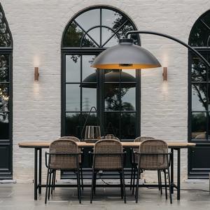 Ensemble de jardin en rotin d'extérieur, bois de teck, 6 places, design minimaliste, meubles de salle à manger pour patio - Product Image 2