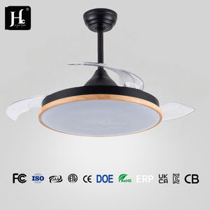 Ventiladores De Techo <b>Led</b> 42 Inch Invisible Retractable <b>Ceiling</b> <b>Fan</b> with <b>Light</b> and Remote Control Ventilador De Techo Moderno - Product Image 4