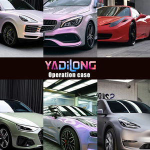 Envoltura de vinilo de coche rojo de alto brillo PET al por mayor calidad superbrillante alma metálica roja 1,52*18m rollo completo envoltura de vinilo para coche brillante - Product Image 3