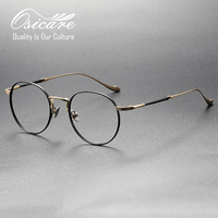 Gafas de Sol de Diseñador de Marca de Lujo de Alta Calidad, Gafas Vintage para Hombre, Las Mejores Gafas, Montura Óptica de Titanio Academy para Hombre