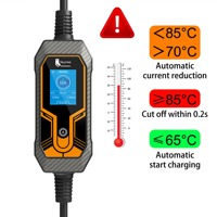 Estación de Carga para Vehículos Eléctricos Feyree Tipo 1 de 7kW, Monofásica, 32A, con Pantalla, Cargador Portátil Rápido para Baterías de Automóviles