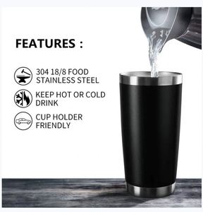 Gobelet isotherme en acier inoxydable de 20 oz avec logo, tasse à eau isolée sous vide pour gravure au laser - Product Image 4