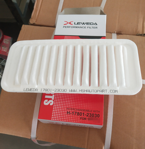 LEWEDA Meilleur purificateur d'air Consumer Reports Filtre à air 17801-23030 pour <span class=keywords><strong>SIRION</strong></span> 2005-Filtre Volvo standard blanc - Product Image 5