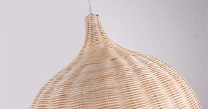 Lampe suspendue en rotin tressé, 3500K blanc chaud, angle de faisceau 360°, éclairage rustique vintage pour bar, restaurant, café, décoration intérieure - Product Image 3