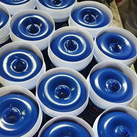 Graisse synthétique HP-R bleue haute température EP2 au lithium complexe pour roulements, 800g 1kg en conserve, prix usine