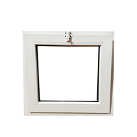 Fenêtre en verre avec auvent en aluminium sur mesure, fenêtre à battant supérieur sécurisée pour chambre, salle de bain et immeuble de grande hauteur