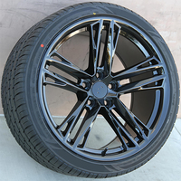 Juego de 4 Rines Forjados de Cinco Radios Estilo ZL en Negro Brillante de 20 Pulgadas 20x10 / 20x11 5x120 para Chevy Camaro SS RS LZ1 Edition