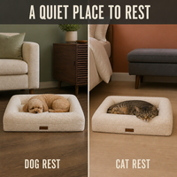 Lit pour chien de luxe écologique lavable, très vendu, pour un sommeil profond des chiens et des chats, spécialement conçu pour les chiens de taille moyenne et grande