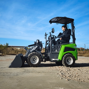 EVERUN Mini depan taman sekop baterai berartikulasi peternakan Hoflader Mini Radlader elektrtro roda pengangkut listrik untuk dijual - Product Image 6