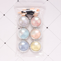 Poudre à ongles pailletée, 6 couleurs/ensemble, effet miroir magique, caméléon, pour l'art de manucure et de pédicure, haute qualité, offre spéciale