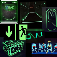 YEEMAX Rollo de Vinilo Luminoso Fotoluminiscente de PVC Imprimible de Alta Luminosidad, Autoadhesivo, con Larga Duración de Brillo en la Oscuridad, Tamaño Personalizado