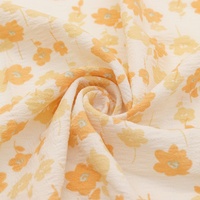Tissu imprimé extensible 100 % polyester de haute qualité, 180D 160GSM, tissage uni, textile pour robe, jupe et costume de mode pour filles