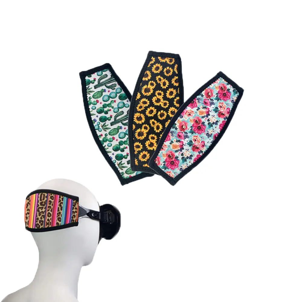 Cubierta de correa portátil con logotipo impreso OEM Máscara de buceo de neopreno para buceadores