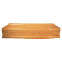 Ataúd de madera de Paulownia de alta calidad de estilo ruso con patrones tallados personalizados Ataúdes y ataúd