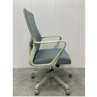 Chaise de bureau ergonomique pivotante à hauteur réglable, avec support lombaire et maille respirante, vente en gros directe d'usine