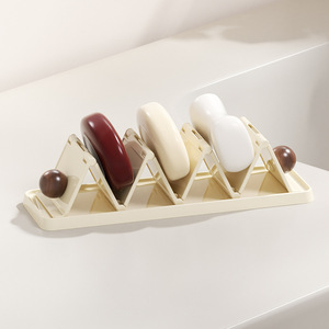 Foldable Drainable Soap Holder Rectangular Pet Material Minimalist Design For Bathroom Washbasin Storage Rack - Product Image 4
