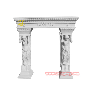 <span class=keywords><strong>Cheminée</strong></span> de <span class=keywords><strong>cheminée</strong></span> en marbre d'intérieur moderne et élégante Sculpture d'art en pierre hautement polie pour le salon décoratif autoportant - Product Image 2
