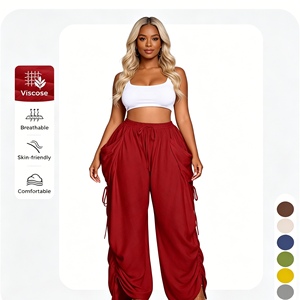Pantalones Anchos de <span class=keywords><strong>Lino</strong></span> Transpirable con Cordón y Bolsillos para <span class=keywords><strong>Mujer</strong></span>, Tallas Grandes, Estilo Casual, Marca Privada Sehe - Product Image 1