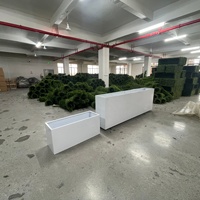 Panneaux muraux verticaux en buis artificiel synthétique, feuillage vert, imitation gazon, pour décoration murale, plantes murales pour serres