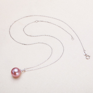 Colgante de Perla de Agua Dulce de 11 mm, Estilo Edison, Temperamento Ligero, Lujo Clásico, Diseño Simple, Plata S925, Color Blanco Perfecto con Micro Imperfecciones - Product Image 3