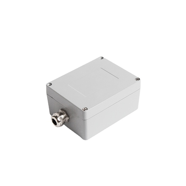 Weatherproof Cast Aluminum Junction Box with Theaded Hubs and Round Cable Gland