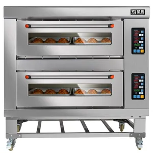 Horno eléctrico profesional para hornear pan y pizza, equipo de panadería, pastel