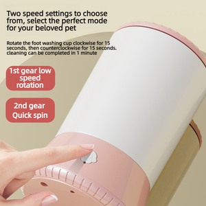 エコフレンドリーなプラスチック製自動ペット足洗いマッサージ器、小型犬、中型犬、大型犬用 - Product Image 3