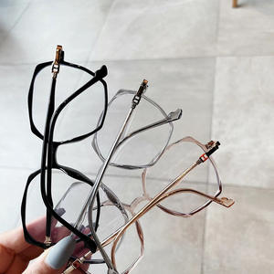 Nuevas monturas de gafas ópticas irregulares de marco completo con filtro de luz azul TR90 unisex con lentes de acetato para miopía, fabricadas en Taizhou. - Product Image 2
